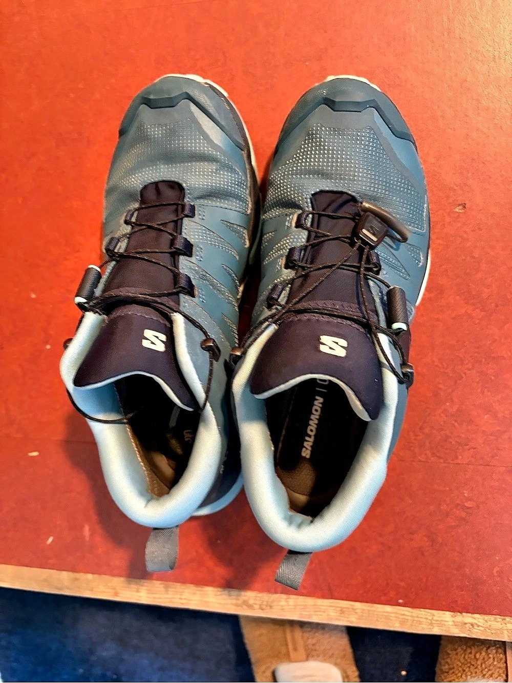 Salomon X Ultra 4 Mid GORE-TEX Hiking Shoes Blue & Black US 7.5